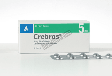 CREBROS 5 MG 40 FILM KAPLI TABLET görseli