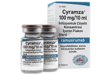 CYRAMZA 100 MG/10 ML INFUZYONLUK COZELTI KONSANTRESI ICEREN 2 FLAKON görseli