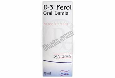 D-3 FEROL ORAL DAMLA (15 ML) görseli