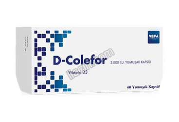 D-COLEFOR 2.000 I.U. YUMUSAK KAPSUL (60 KAPSUL) görseli