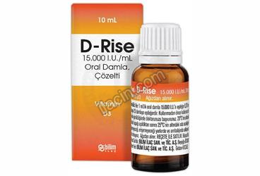 D-RISE 15.000 I.U./ML ORAL DAMLA, COZELTI (10 ML) görseli