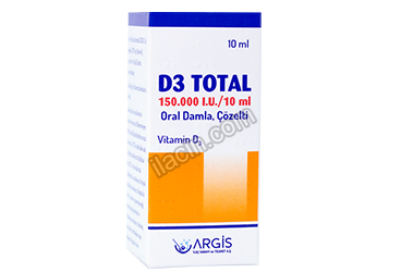 D3 TOTAL 150.000 IU / 10 ML ORAL DAMLA , COZELTI (10 ML) görseli
