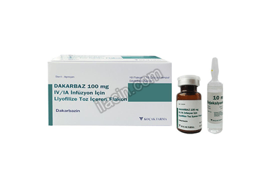DAKARBAZ 100 MG IV/IA INFUZYON ICIN LIYOFILIZE TOZ ICEREN 10 FLAKON görseli