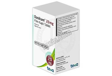 DASIKAM 20 MG FILM KAPLI TABLET (60 TABLET) görseli