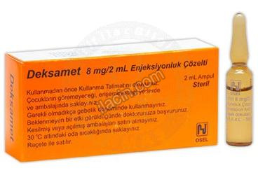 DEKSAMET 8 MG 2 ML 1 AMPUL görseli