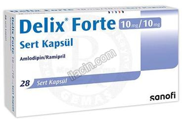DELIX FORTE 10 MG/10 MG SERT KAPSUL (28 KAPSUL) görseli