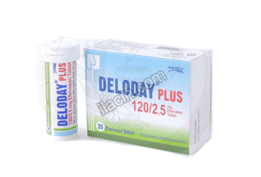 DELODAY PLUS 120 MG /2,5 MG EFERVESAN  TABLET görseli