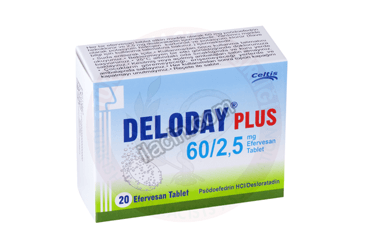 DELODAY PLUS 60 MG /2,5 MG EFERVESAN TABLET görseli