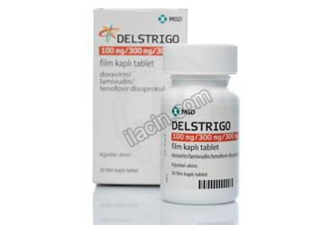 DELSTRIGO 100 MG/300 MG/300 MG FILM KAPLI TABLET (30 TABLET) görseli