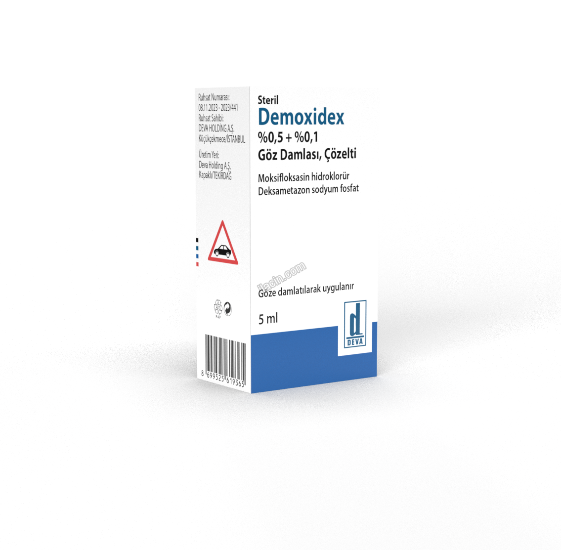 DEMOXIDEX %0,5 + %0,1 GOZ DAMLASI, COZELTI (5 ML) görseli