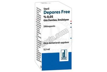 DEPORES FREE %0.05 GOZ DAMLASI, EMULSIYON (5,5 ML) görseli