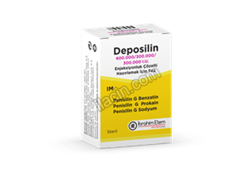 DEPOSILIN 600.000/300.000/300.000 IU ENJEKSIYONLUK COZELTI HAZIRLAMAK ICIN TOZ (1 FLAKON) görseli