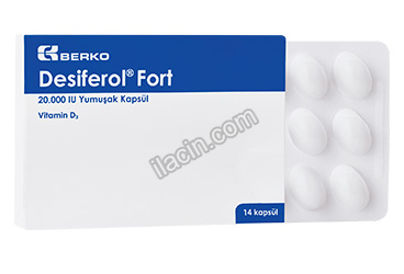 DESIFEROL FORT 20.000 IU YUMUSAK KAPSUL (14 KAPSUL) görseli