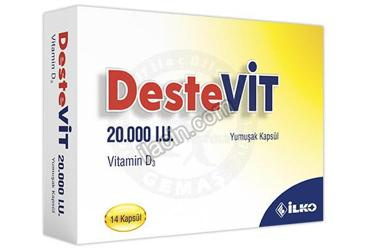 DESTEVIT 20.000 I.U. YUMUSAK KAPSUL (14 KAPSUL) görseli
