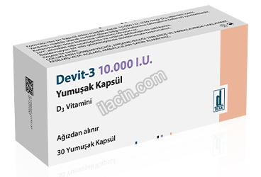 DEVIT-3 10.000 I.U. YUMUSAK KAPSUL (30 KAPSUL) görseli