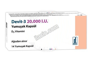 DEVIT-3 20.000 IU YUMUSAK KAPSUL (14 KAPSUL) görseli