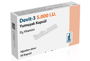DEVIT-3 5.000 I.U. YUMUŞAK KAPSUL (50 KAPSUL) görseli