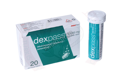 DEXPASS 50/300 MG  EFERVESAN TABLET görseli