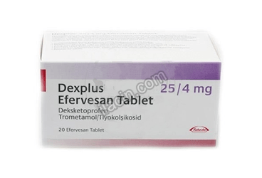 DEXPLUS 25/4 MG 20 EFERVESAN TABLET görseli