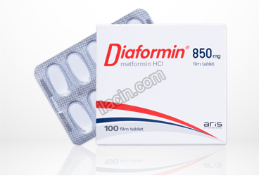 DIAFORMIN 850 MG 100 FILM TABLET görseli