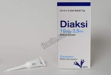 DIAKSI 10 MG /2.5 ML REKTAL COZELTI görseli