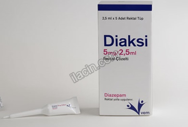 DIAKSI 5 MG /2.5 ML REKTAL COZELTI görseli