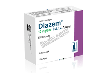 DIAZEM 10 MG 10 AMPUL görseli