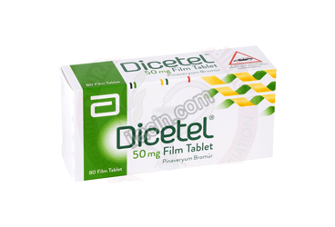 DICETEL 50 MG 80 FILM TABLET görseli