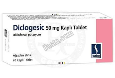 DICLOGESIC 50 MG KAPLI TABLET (20 TABLET) görseli