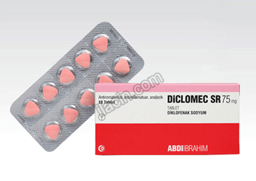 DICLOMEC SR 75 MG 10 TABLET görseli