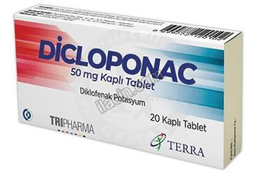 DICLOPONAC 50 MG KAPLI TABLET (20 TABLET) görseli