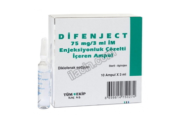 DIFENJECT 75 MG/3 ML IM ENJEKSIYONLUK 10 AMPUL görseli