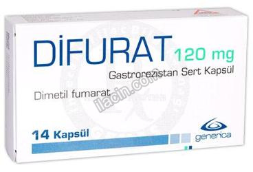 DIFURAT 120 MG GASTROREZISTAN SERT KAPSUL (14 KAPSUL) görseli