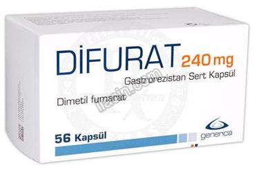 DIFURAT 240 MG GASTROREZISTAN SERT KAPSUL (56 KAPSUL) görseli