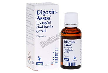 DIGOXIN ASSOS 0,5 MG/ML ORAL DAMLA, COZELTI (1 SISE) görseli