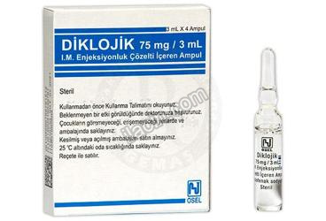 DIKLOJIK 75 MG 3 ML 4 AMPUL görseli