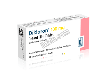 DIKLORON 100 MG 10 RETARD FILM TABLET görseli