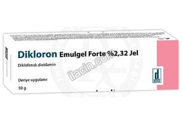 DIKLORON EMULGEL FORTE %2.32 JEL (50 G) görseli