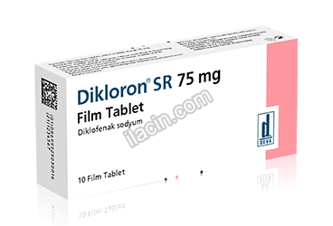 DIKLORON SR 75 MG 10 FILM TABLET görseli