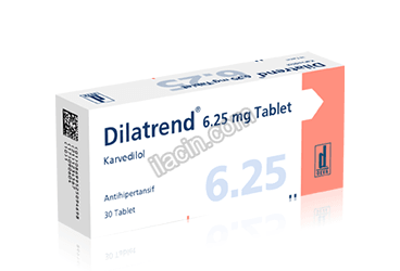 DILATREND 6,25 MG 30 TABLET görseli