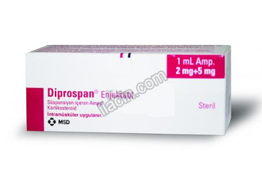 DIPROSPAN 5 MG+2MG/ 1 ML ENJEKSIYONLUK SUSPANSIYON (1 AMPUL) görseli