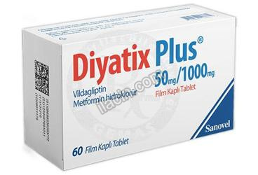 DIYATIX PLUS 50 MG/1000 MG FILM KAPLI TABLET (60 TABLET) görseli