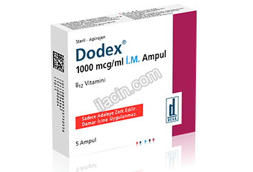 DODEX 1 ML 1000 MCG 5 AMPUL görseli