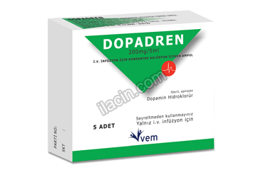 DOPADREN 200 MG/5 ML ENJEKSIYONLUK SOLUSYON ICEREN 5 AMPUL görseli