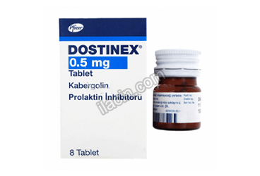 DOSTİNEX 0,5 MG TABLET (8 BÖLÜNEBİLİR TABLET) görseli
