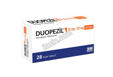 DUOPEZIL 10 MG/20 MG 28 FILM TABLET görseli