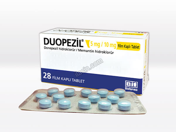 DUOPEZIL 5 MG/10 MG FILM KAPLI TABLET (28 FILM KAPLI TABLET) görseli