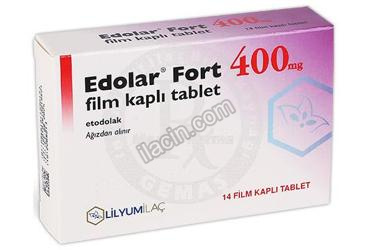 EDOLAR FORT 400 MG FILM KAPLI TABLET(14 TABLET) görseli
