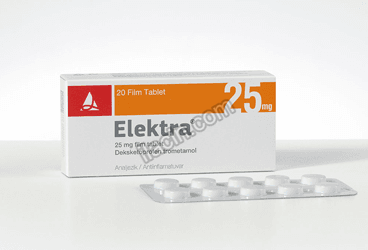 ELEKTRA 25 MG FILM KAPLI TABLET (20 FILM KAPLI TABLET) görseli