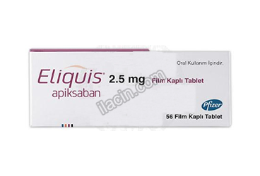 ELIQUIS 2,5 MG FILM KAPLI TABLET (56 TABLET) görseli